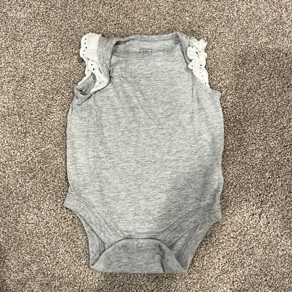 Gap onesie with ruffle sleeves